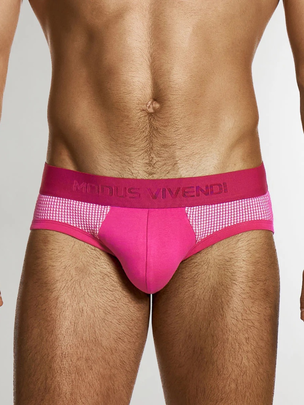 Modus Vivendi MODUS VIVENDI PIED DE COQ CLASSIC BRIEF Men's Houndstooth